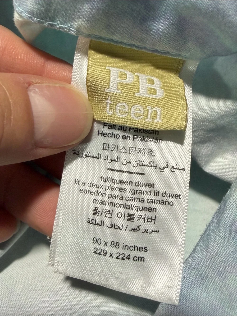Pottery Barn Teen Tie Dye Dreams Duvet and Pillow covers